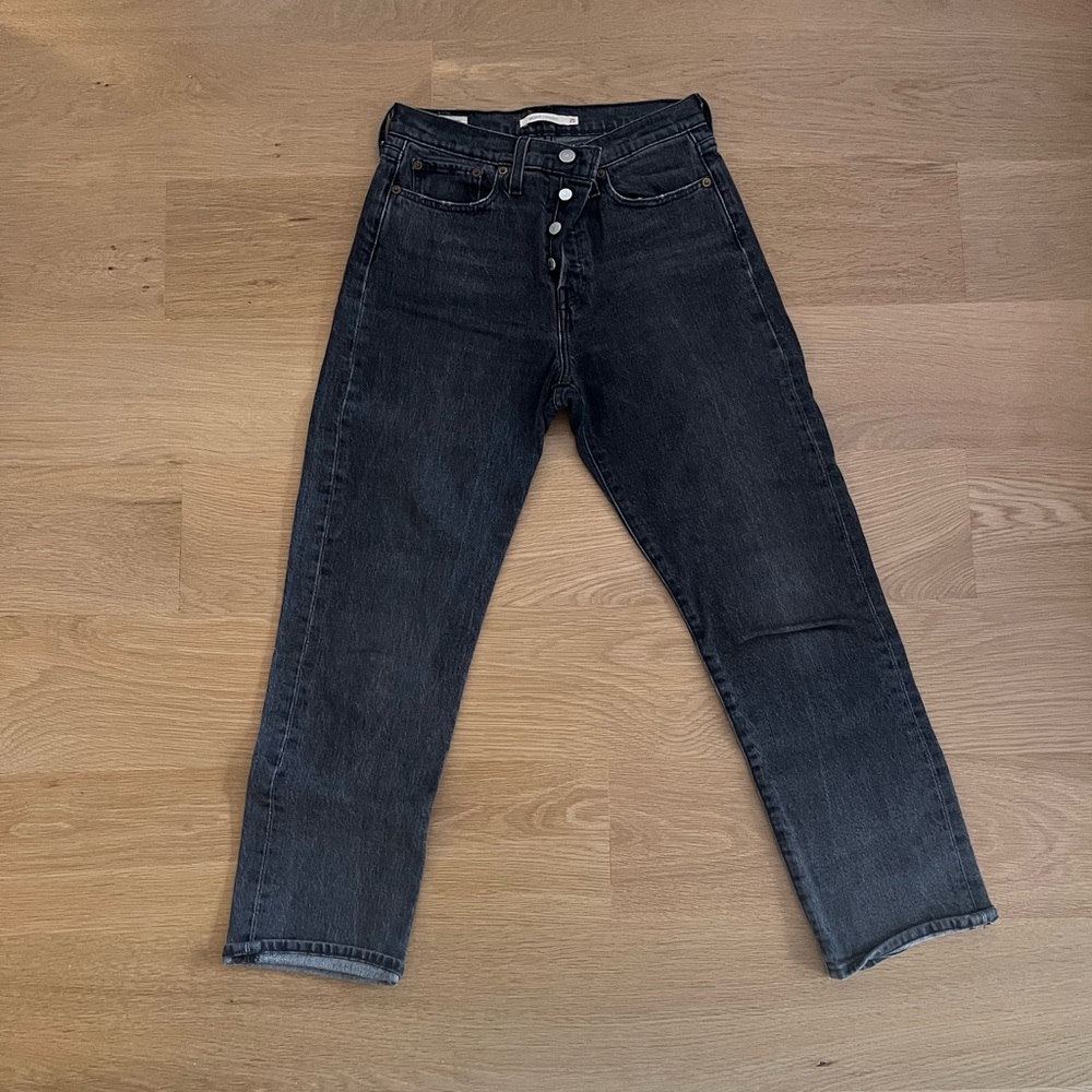 Levi's Dark Gray Ankle Jeans